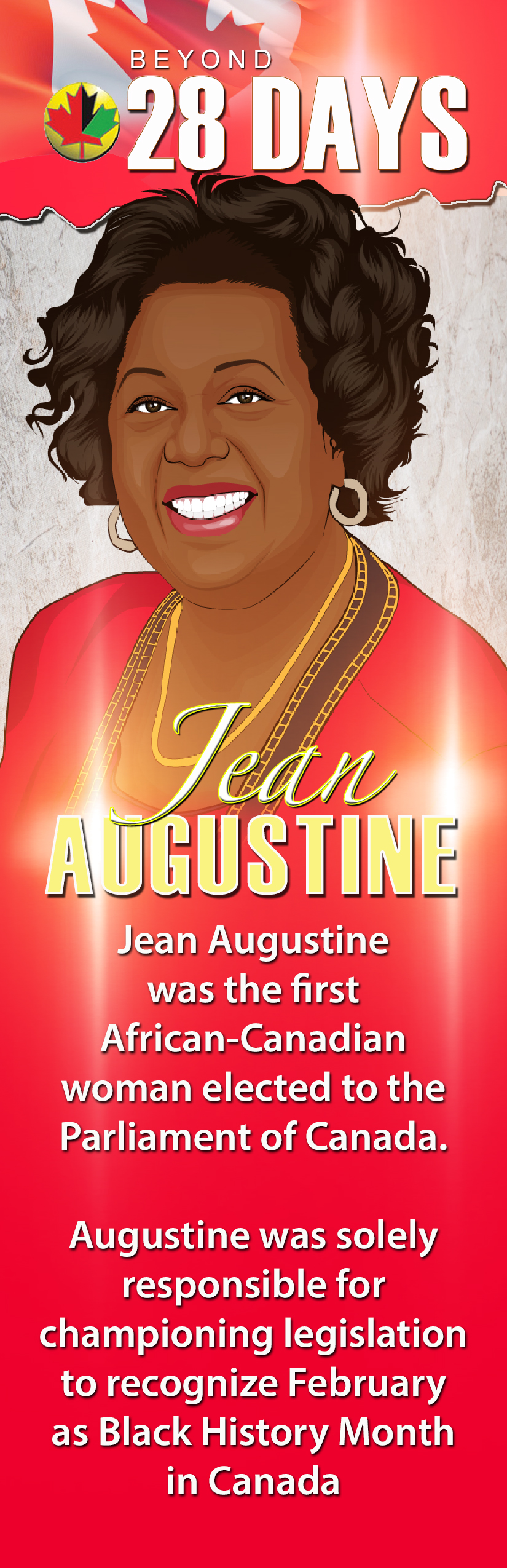 Beyond 28 Day (Canada): Jean Augustine (Politician) - The LEGACY Collexion