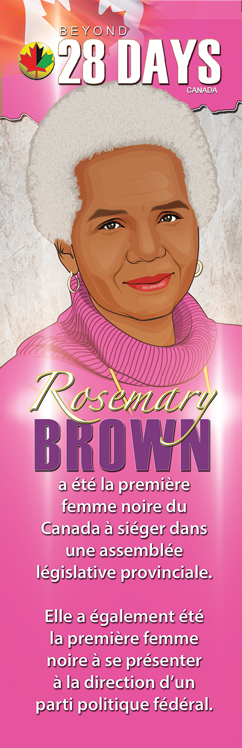 Beyond 28 Day (Canada): Rosemary Brown (Politician) - The LEGACY Collexion