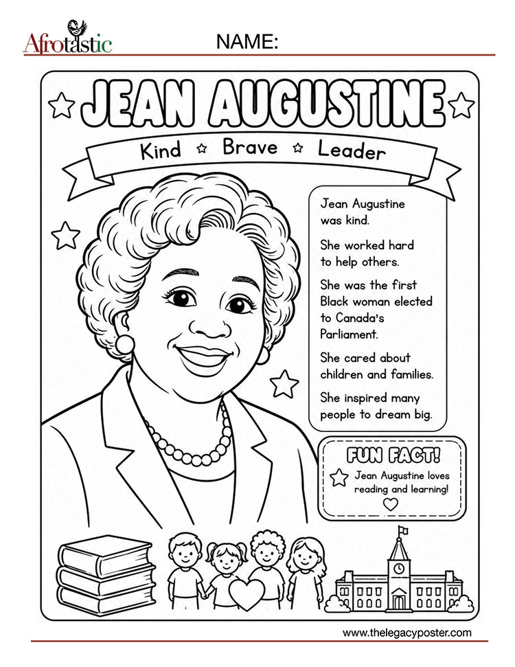 Black Canadians Colouring Book