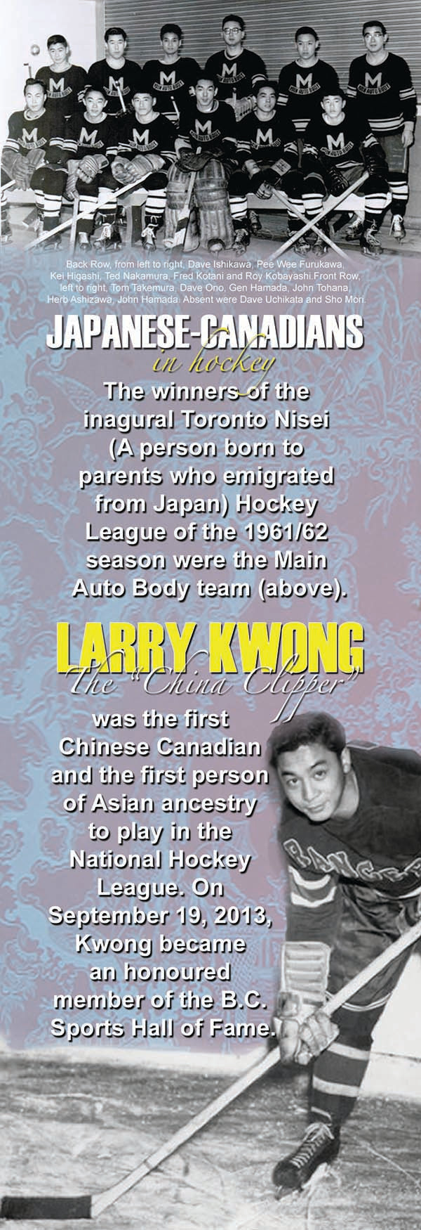 Asian-Canadians in hockey - The LEGACY Collexion