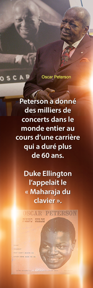 Cartes éducatives - Oscar Peterson – Histoire des Noirs | Questions pour tous les niveaux | Curriculum Ontario