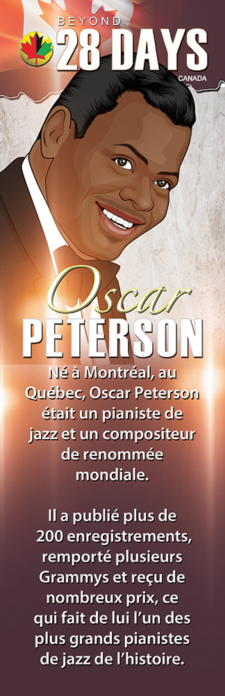 Cartes éducatives - Oscar Peterson – Histoire des Noirs | Questions pour tous les niveaux | Curriculum Ontario - The LEGACY Collexion