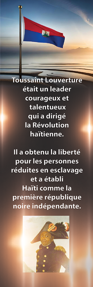 Cartes éducatives Toussaint Louverture – Révolution haïtienne | Questions pour élèves | Alignées au curriculum Ontario