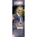 A bookmark, ideal for Black History Month, featuring Barack Obama, created by African-Canadian artist Robert Small.